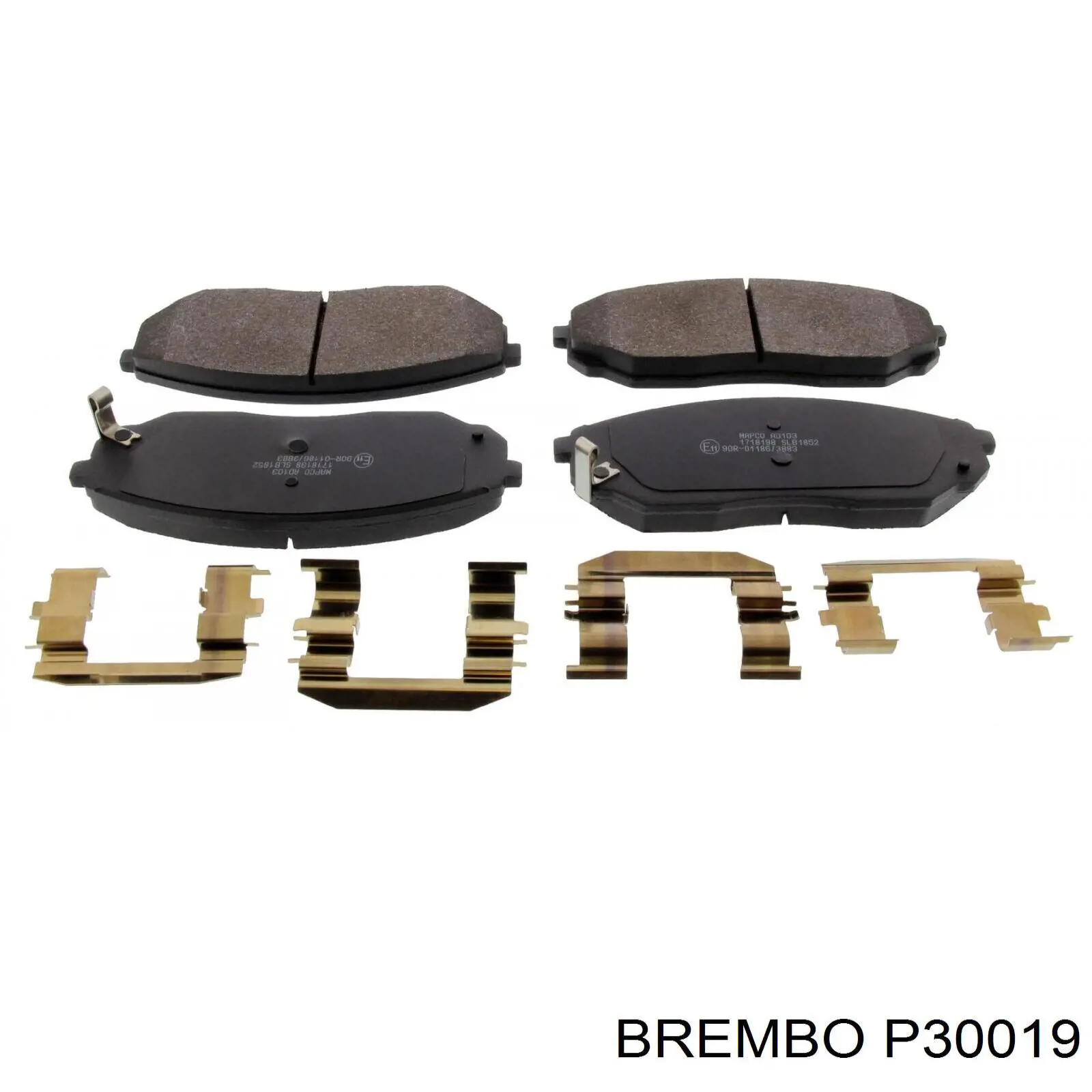 Comprar P30019 Brembo Pastillas delanteras de freno