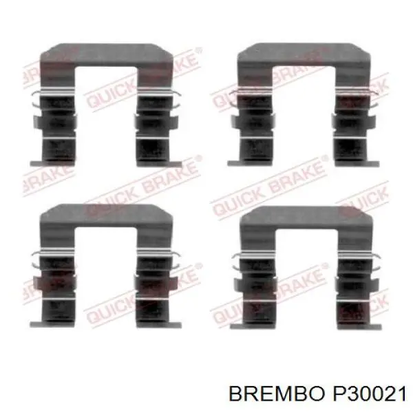 Pastillas traseras Brembo P30021