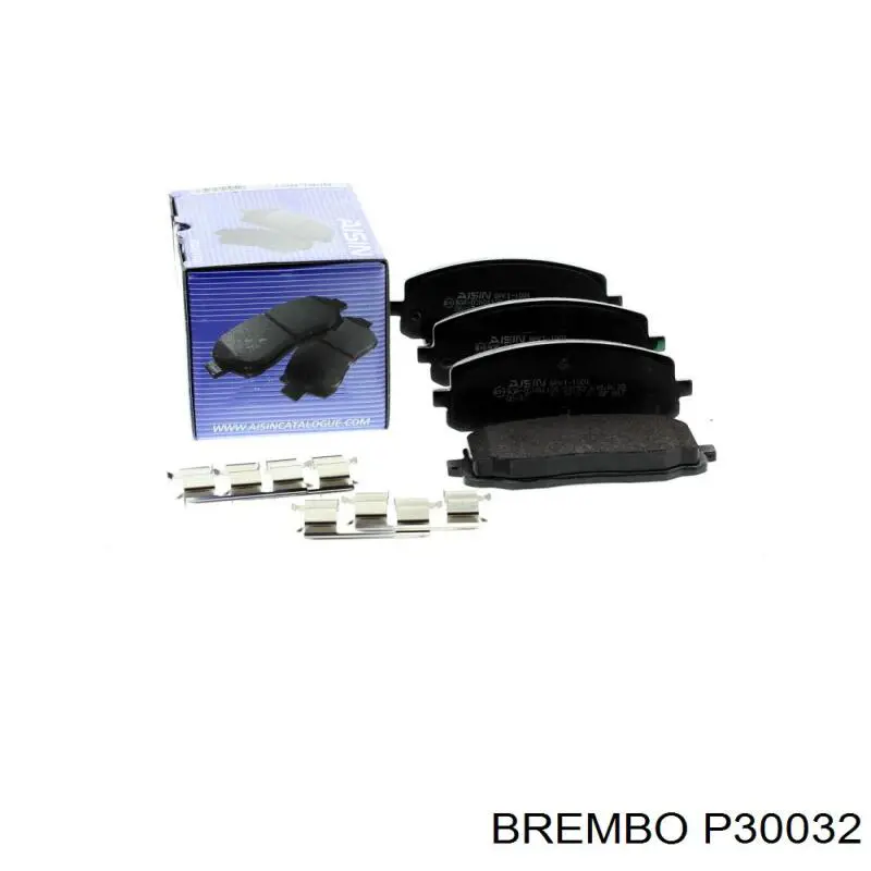 P30032 Brembo Pastillas delanteras