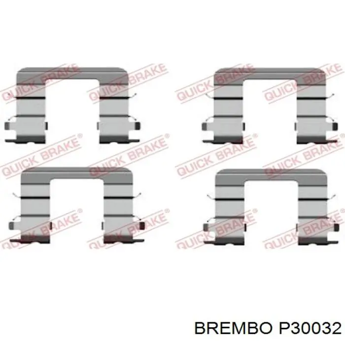 Comprar P30032 Brembo Pastillas delanteras de freno