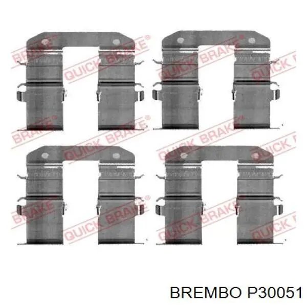 Comprar P30051 Brembo Pastillas de freno traseras