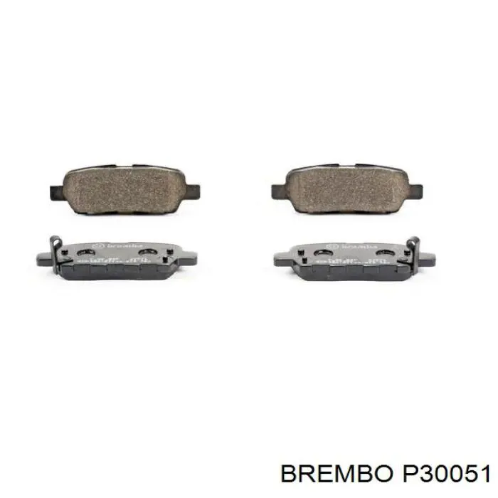 Pastillas de freno traseras P30051 Brembo