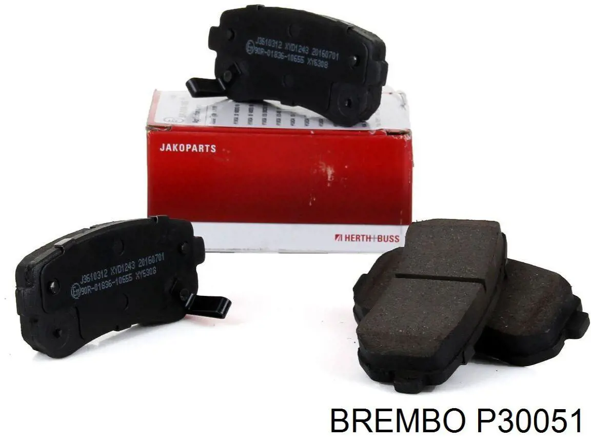 Pastillas traseras Brembo P30051