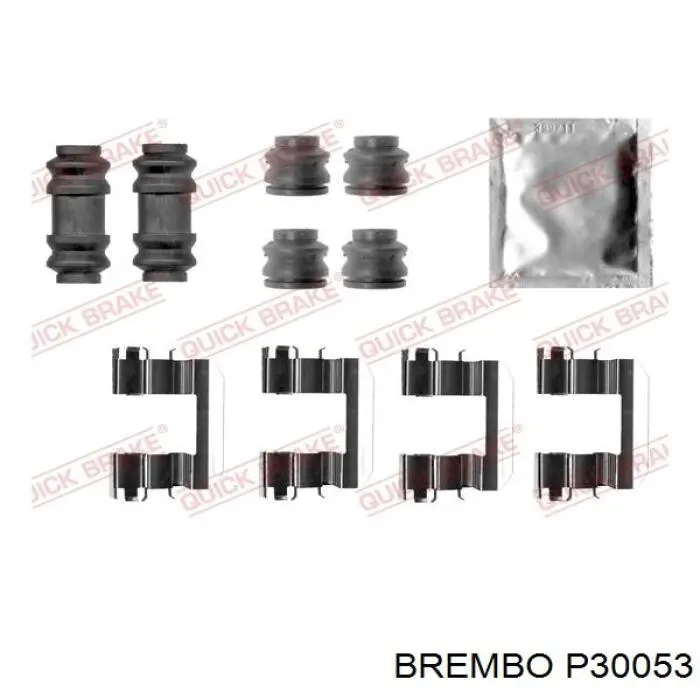 P30053 Brembo pastillas de freno delanteras