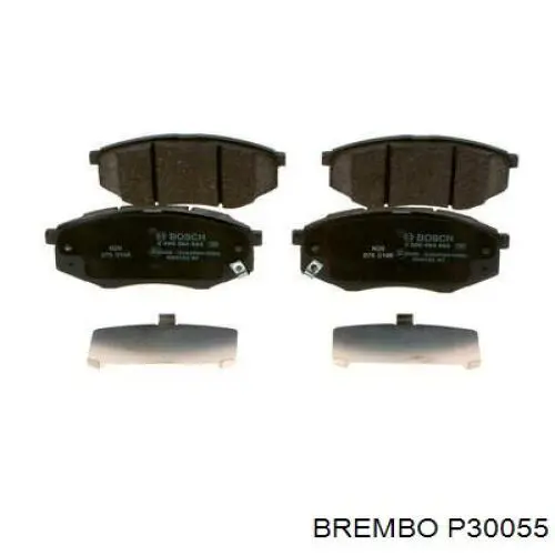 Comprar P30055 Brembo Pastillas delanteras de freno