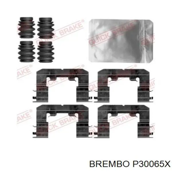 P30065X Brembo pastillas de freno delanteras