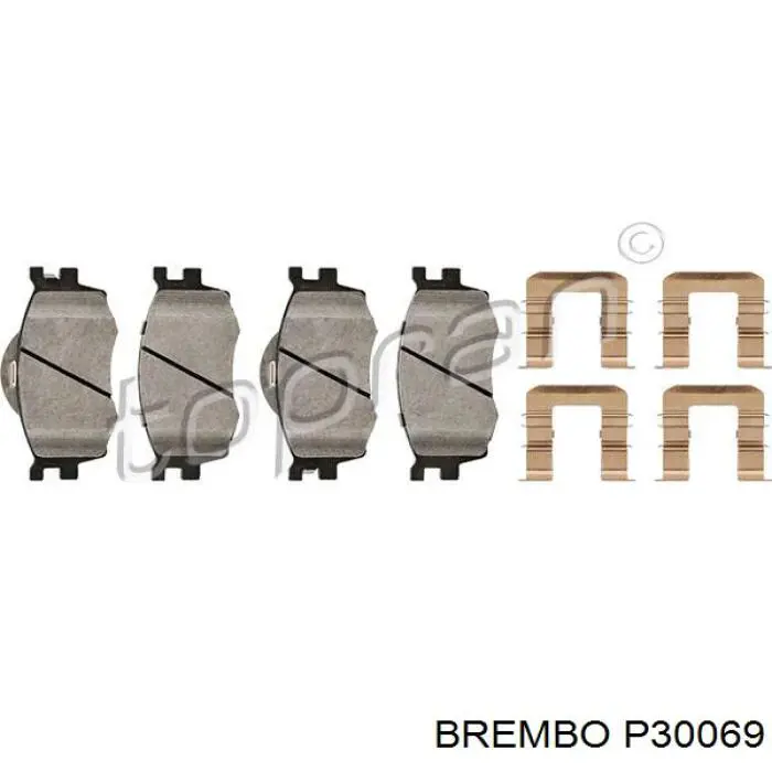 Pastillas de freno P30069 Brembo