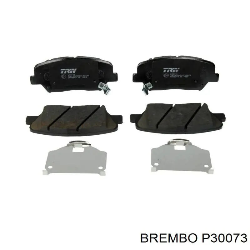 Comprar P30073 Brembo Pastillas delanteras de freno