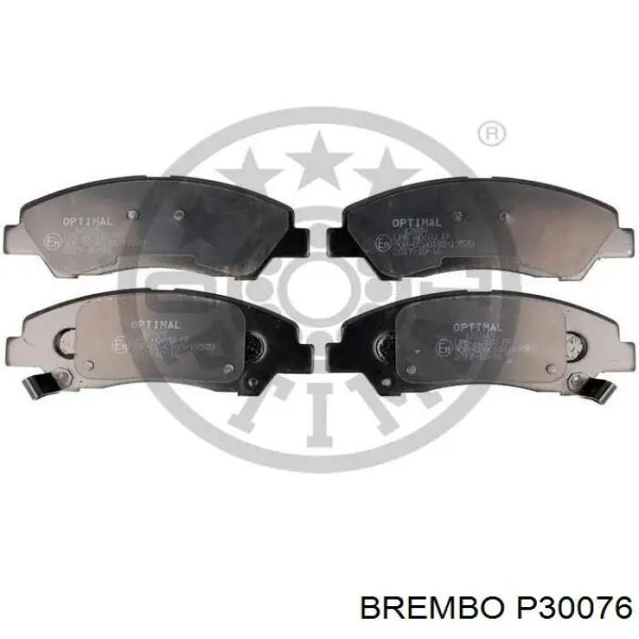 Comprar P30076 Brembo Pastillas delanteras de freno