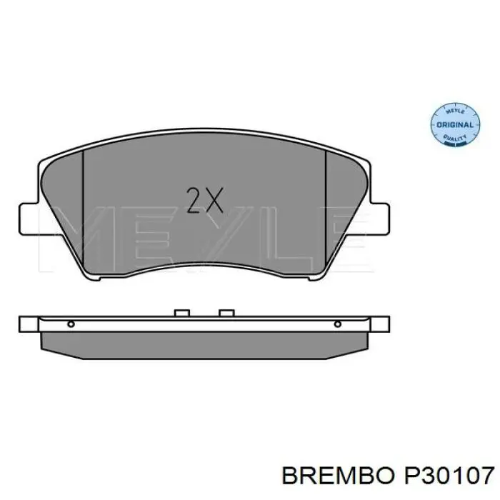 P30107 Brembo pastillas de freno delanteras