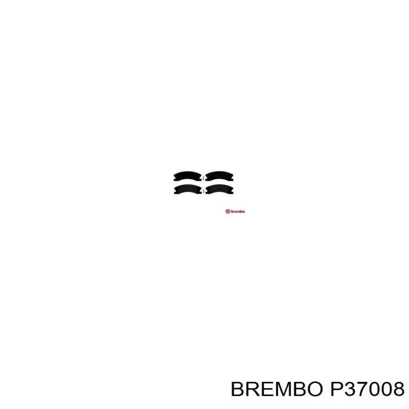 P37008 Brembo pastillas de freno delanteras