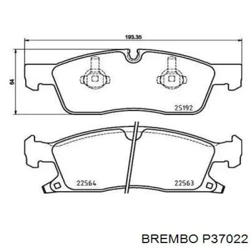 P37022 Brembo