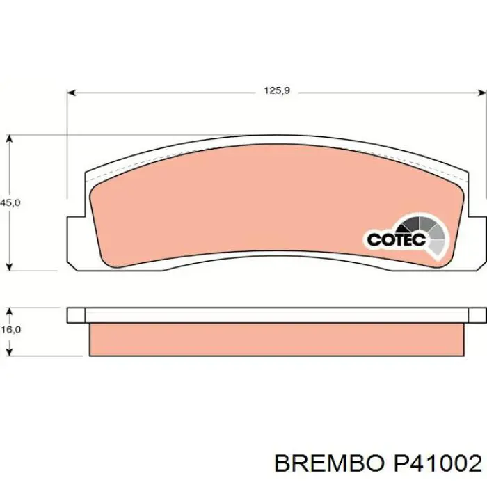 P41002 Brembo pastillas de freno delanteras