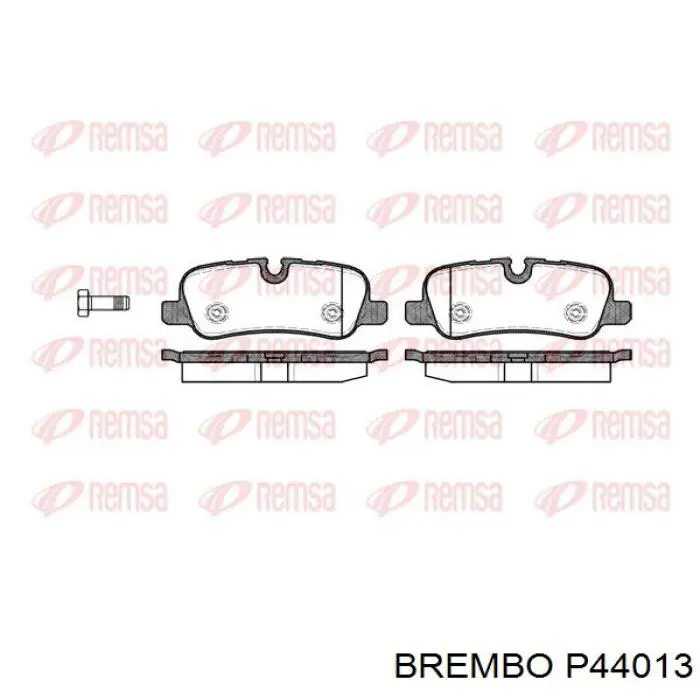 Pastillas traseras Brembo P44013