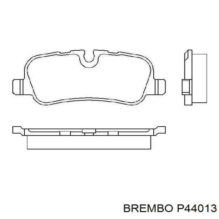 P44013 Brembo pastillas de freno traseras