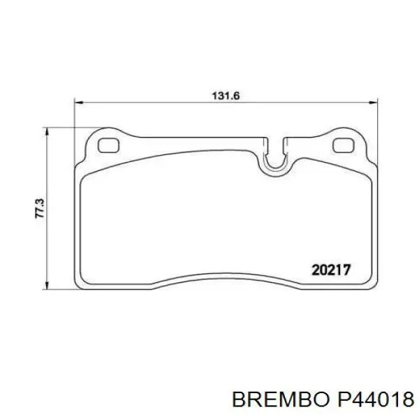 Pastillas de freno P44018 Brembo