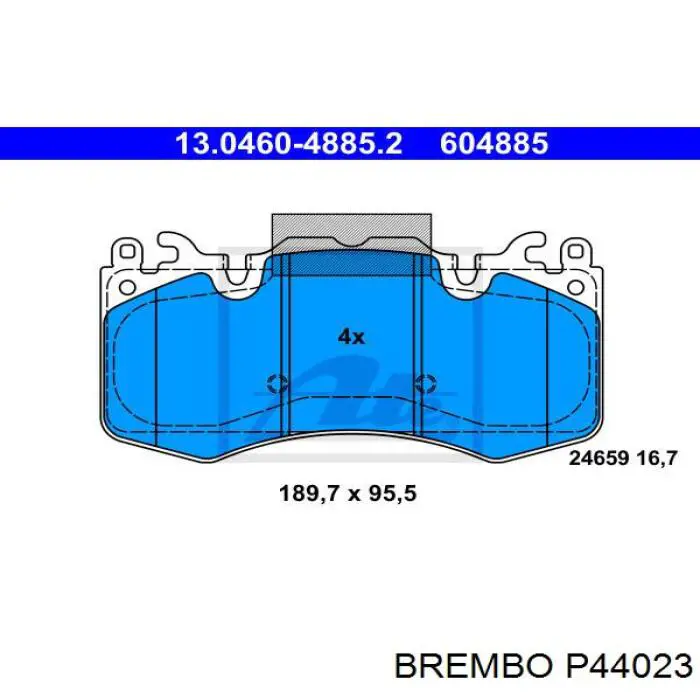 Pastillas freno delanteras Brembo P44023 precio, desde 46,43 EUR