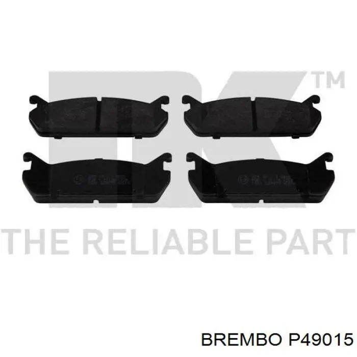 P49015 Brembo pastillas de freno traseras