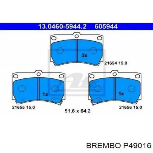 Pastillas de freno delanteras Mazda 323 BA