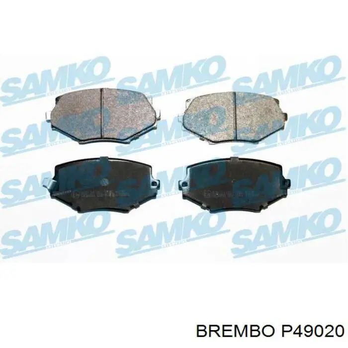 P 49 020 Brembo pastillas de freno delanteras