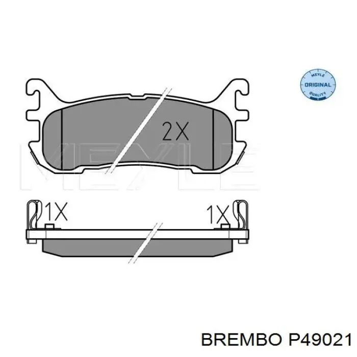 Pastillas traseras de freno Brembo P49021 precio, desde 27,30 EUR
