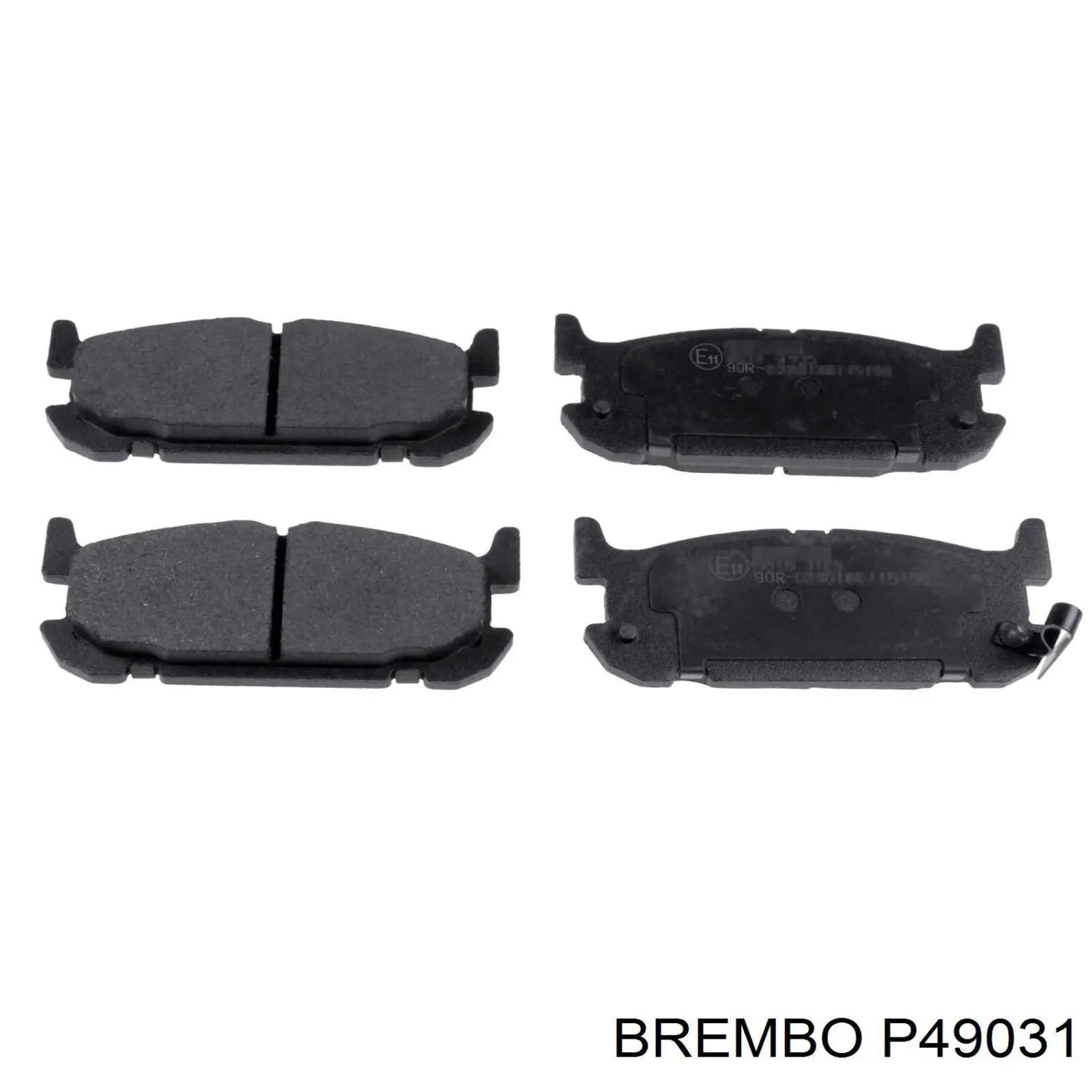 P 49 031 Brembo pastillas de freno traseras