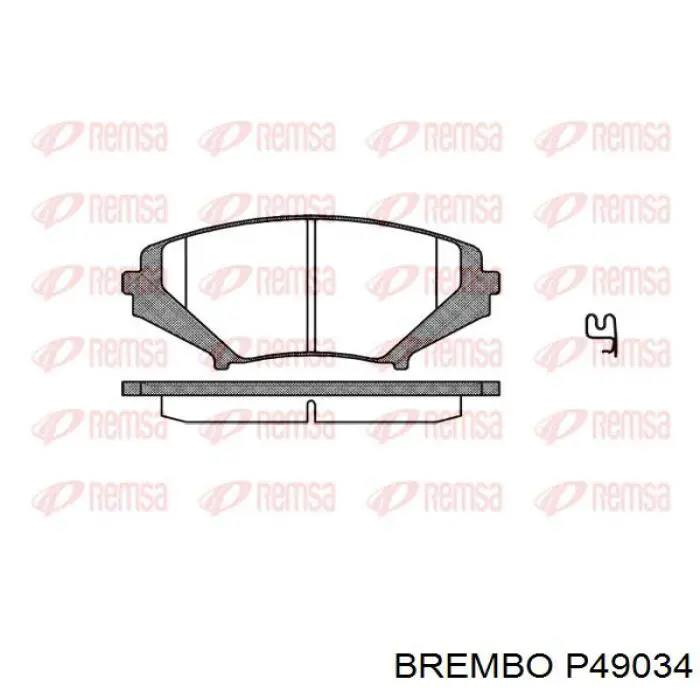 P49034 Brembo pastillas de freno delanteras