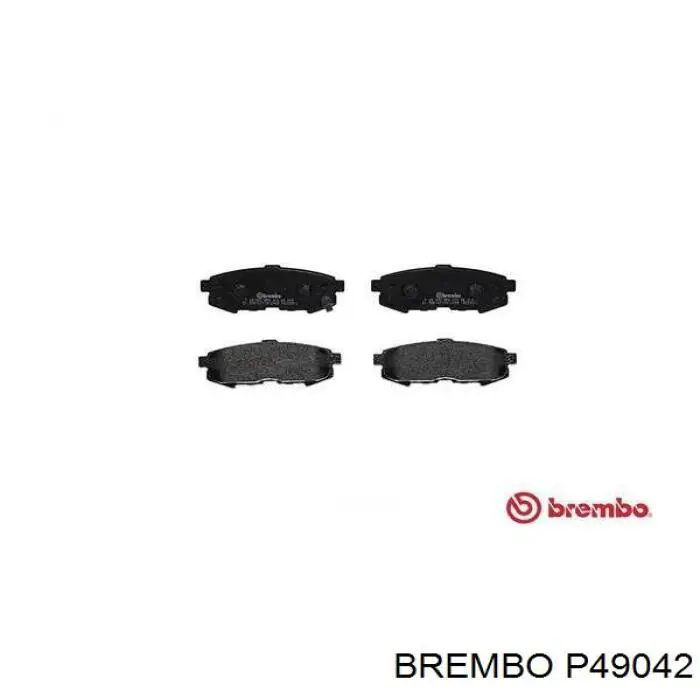 P 49 042 Brembo pastillas de freno traseras