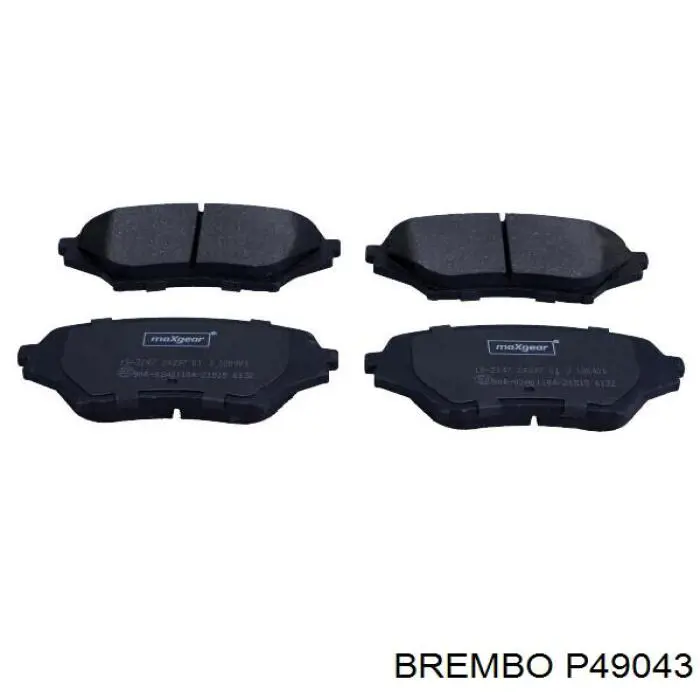 P 49 043 Brembo pastillas de freno delanteras