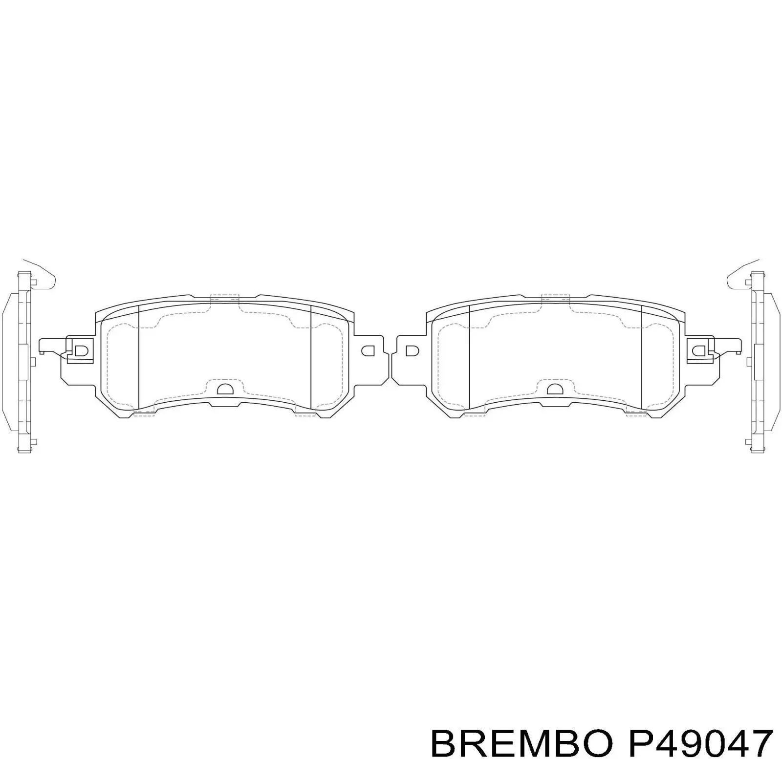 Pastillas traseras Brembo P49047
