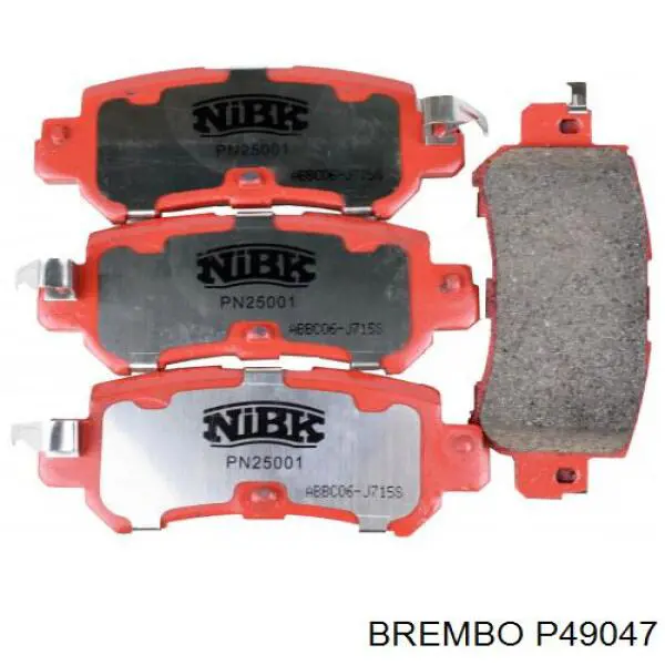 Comprar P49047 Brembo Pastillas de freno traseras
