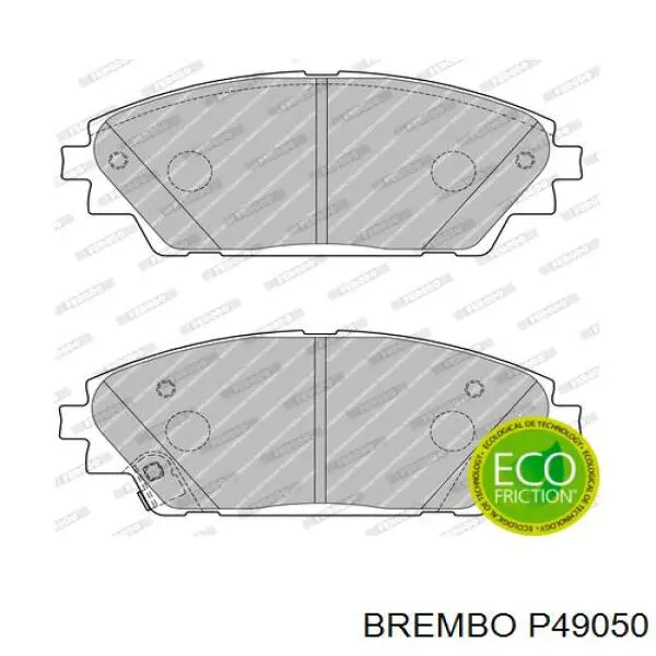 Pastillas de freno delanteras Brembo P49050