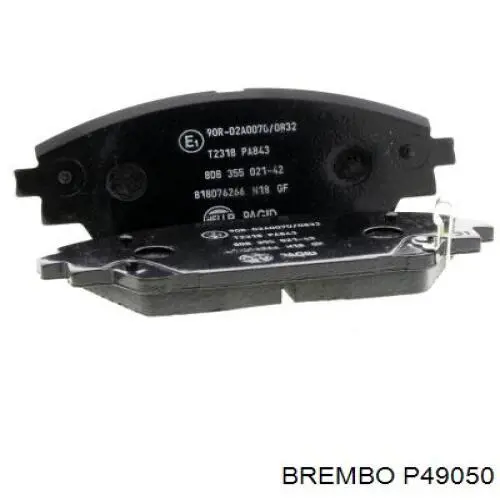 Comprar P49050 Brembo Pastillas delanteras de freno