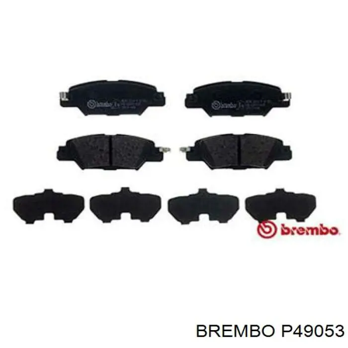 P49053 Brembo pastillas de freno traseras