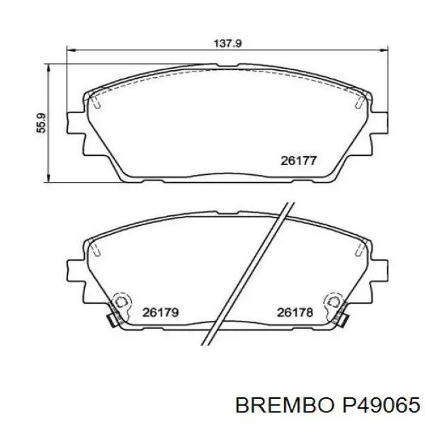 Pastillas freno delanteras Brembo P49065 precio, desde 54,81 EUR