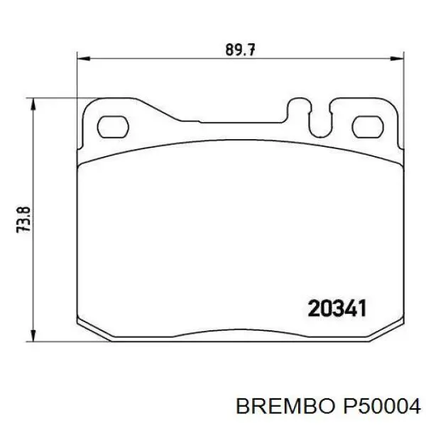 P50 004 Brembo pastillas de freno delanteras