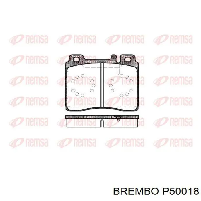 P50018 Brembo pastillas de freno delanteras