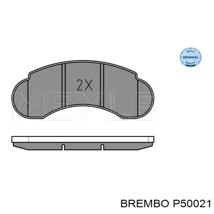 P50021 Brembo pastillas de freno delanteras