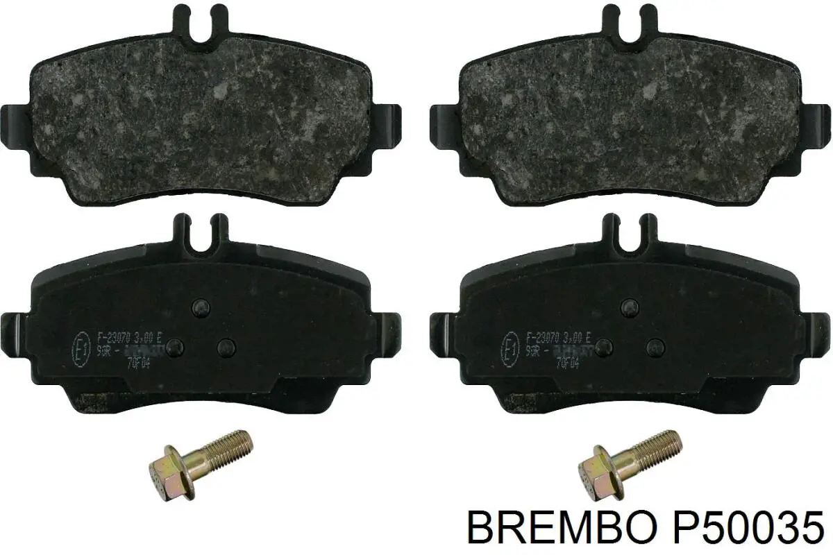 Comprar P50035 Brembo Pastillas delanteras de freno