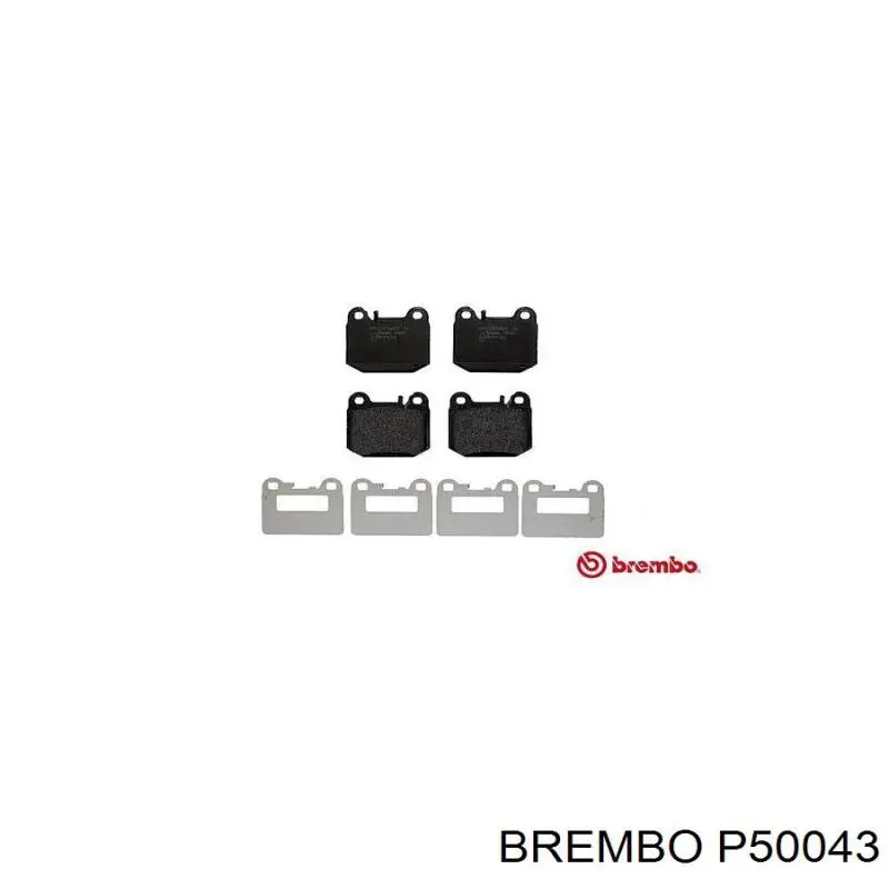 P50043 Brembo pastillas de freno traseras