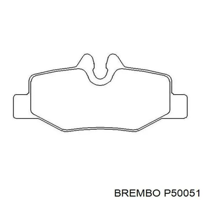 Comprar P50051 Brembo Pastillas de freno traseras