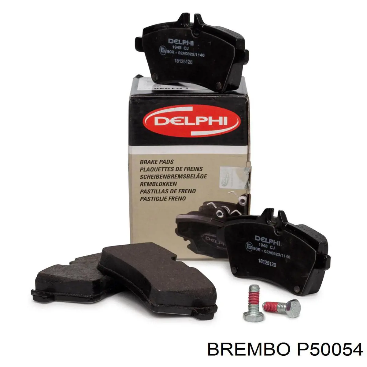 P50054 Brembo pastillas de freno delanteras