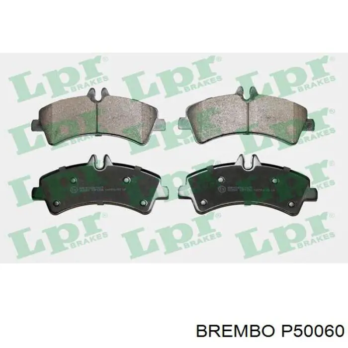 Comprar P50060 Brembo Pastillas de freno traseras