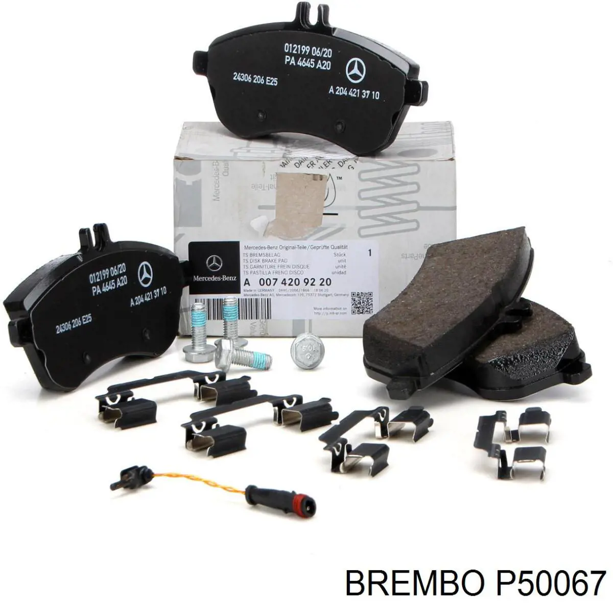 Pastillas de freno delanteras Brembo P50067
