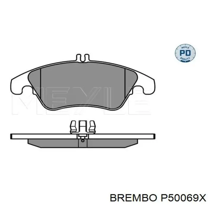 P50069X Brembo Pastillas delanteras
