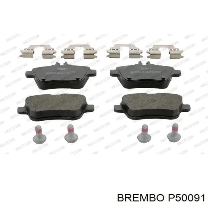 P50091 Brembo pastillas de freno traseras