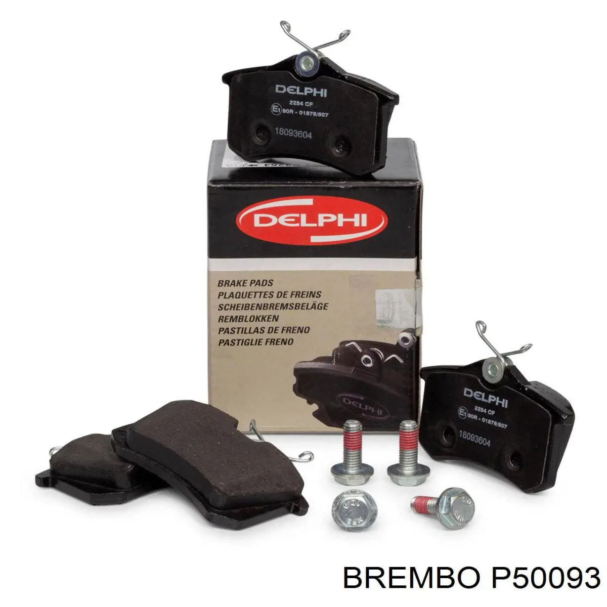 Pastillas de freno delanteras Brembo P50093