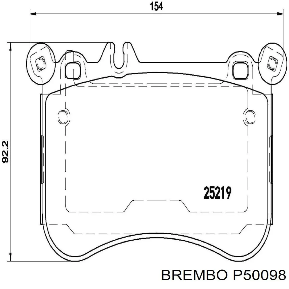 P50098 Brembo pastillas de freno delanteras