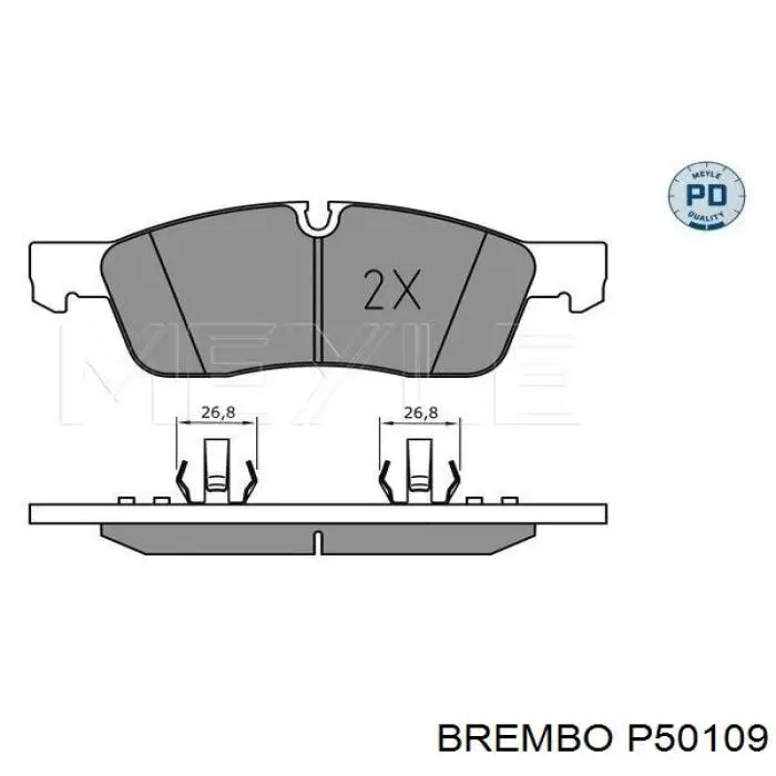 Pastillas freno delanteras Brembo P50109 precio, desde 51,00 EUR