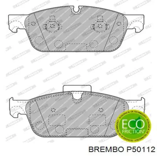 P50112 Brembo pastillas de freno delanteras